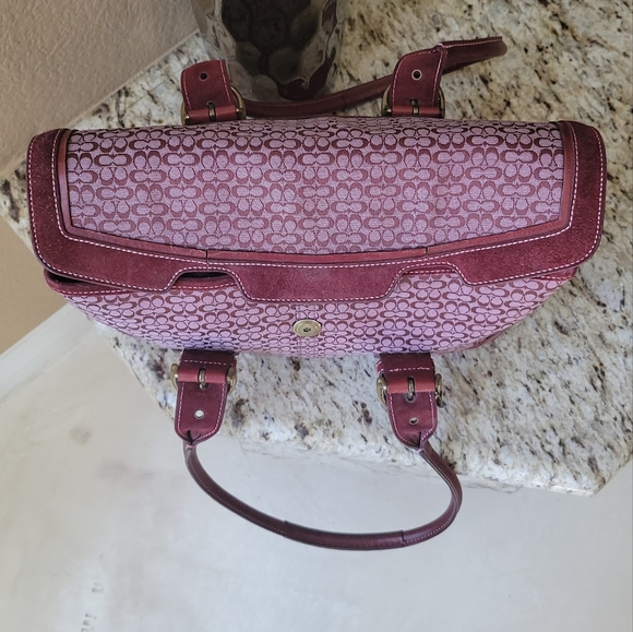Coach Maroon Soho Satchel - Picture 4 of 6